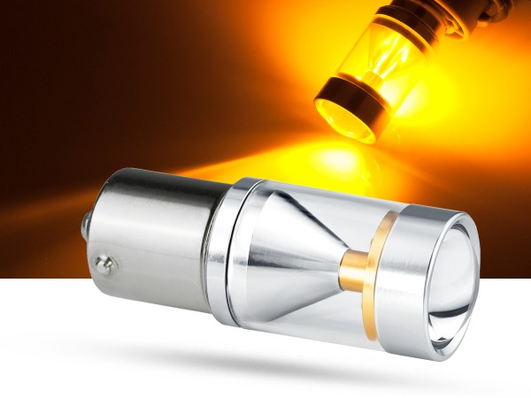 30 Watt, 6xCREE® LED, PKD V2.0, BA15s, LEDP21W, orange