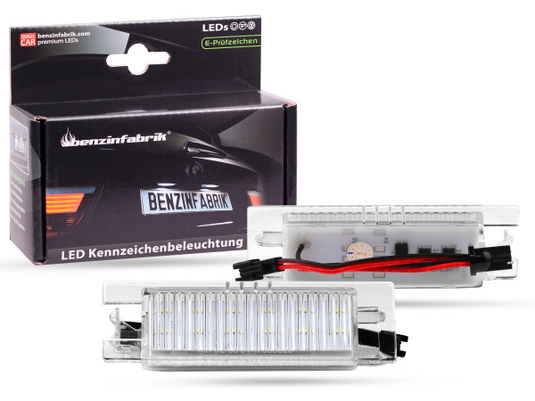 LED Kennzeichenbeleuchtung Module Opel Corsa E, mit E-Prüfzeichen, LED  Kennzeichenbeleuchtung für Opel, LED Kennzeichenbeleuchtung