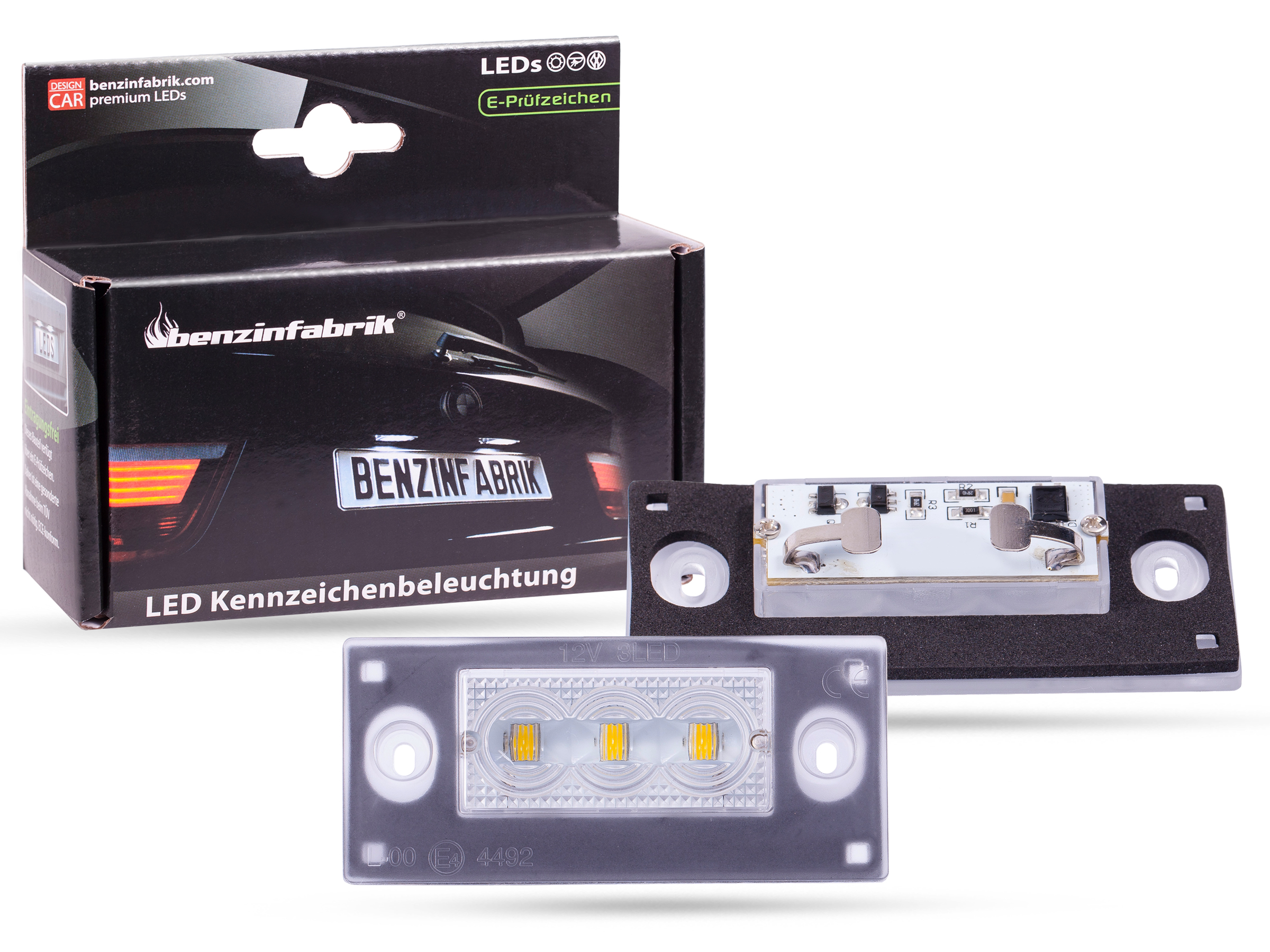 LED Kennzeichenbeleuchtung Module Audi A3 8L, mit E-Prüfzeichen