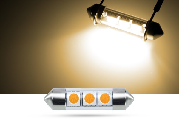 36mm 3x3-Chip SMD LED Soffitte Innenraumlicht, warmweiss, SMD LED  Soffitten, warmweiss, LED Soffitten, Auto Innenraumlicht, LED Auto  Innenraumbeleuchtung