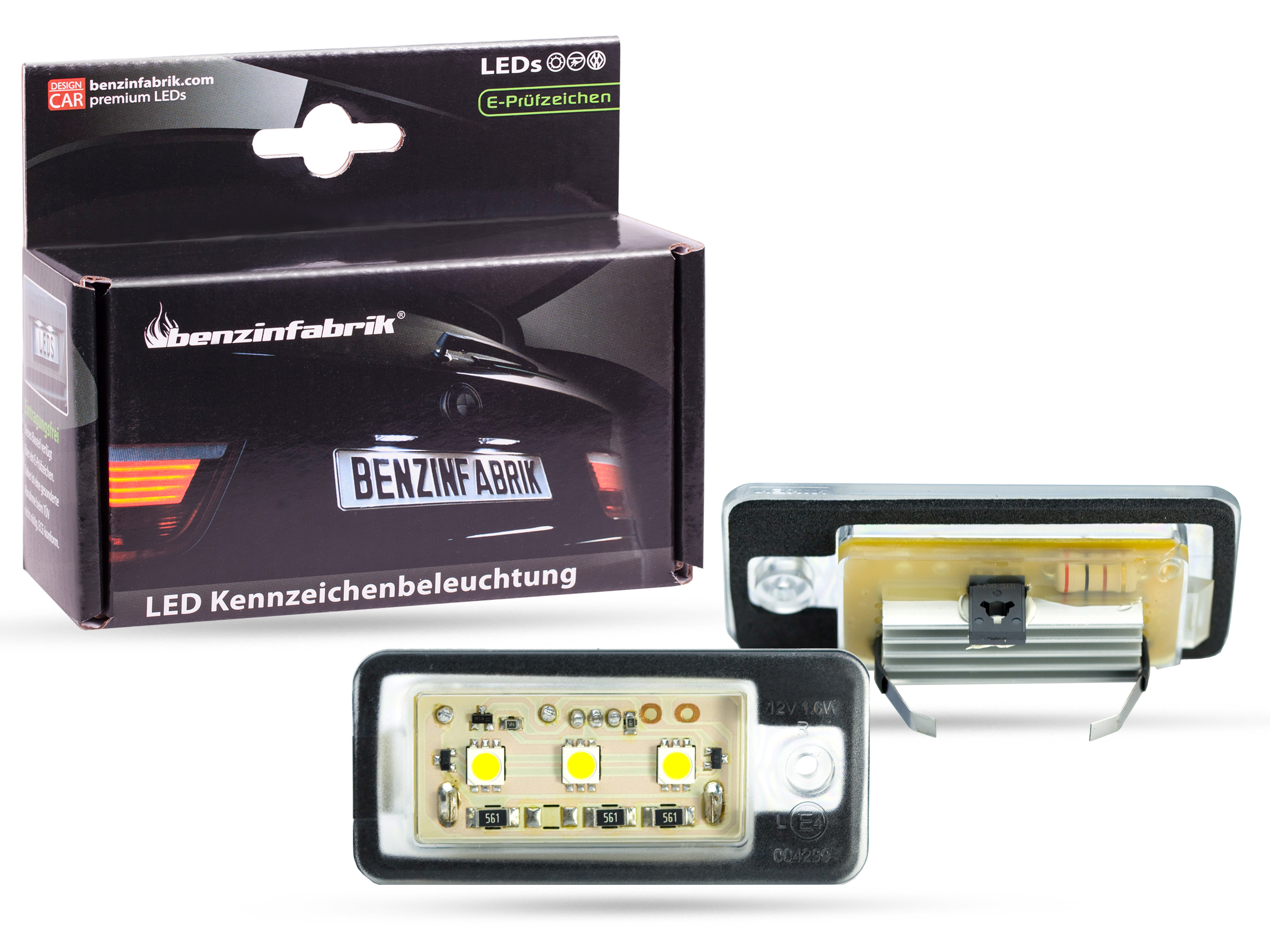 LED Kennzeichenbeleuchtung Module Audi A3, A3 Sportsback, S3, 8P Bj. 03-13,  mit E-Prüfzeichen, LED Kennzeichenbeleuchtung für Audi, LED  Kennzeichenbeleuchtung